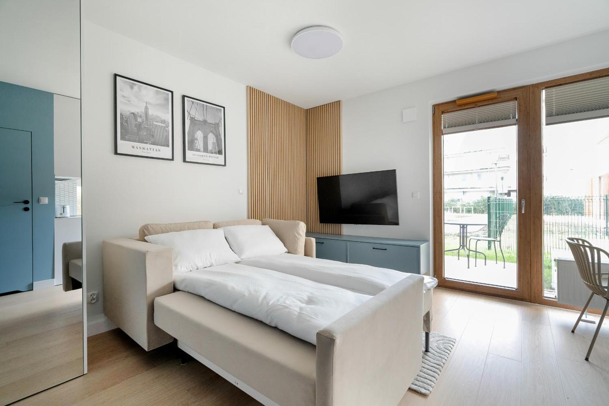 Апартаменти Pastel Blue Grunwald With Garden & Parking By Renters *